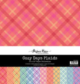 Cozy Days Plaids 12x12 Paper Collection 28162 - Paper Rose Studio