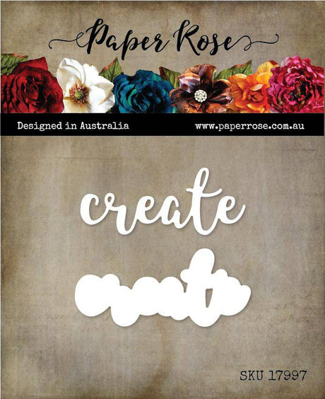 Create Words 4x4" CLEAR STAMP & DIE SET 17997 18018 DISCONTINUED - Paper Rose Studio