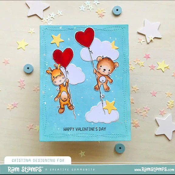 Animal Valentines - Giraffe Clear Stamp 31797 - Paper Rose Studio