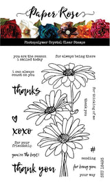 Daisy Bouquet 4x6" Clear Stamp Set 18493 - Paper Rose Studio