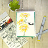 Daisy Bouquet 4x6" Clear Stamp Set 18493 - Paper Rose Studio