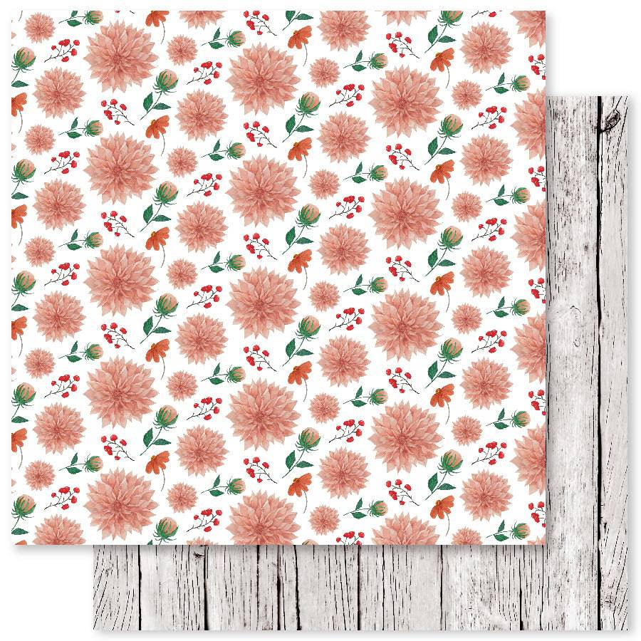 Darling Dahlias C 12x12 Paper (12pc Bulk Pack) 25363 - Paper Rose Studio