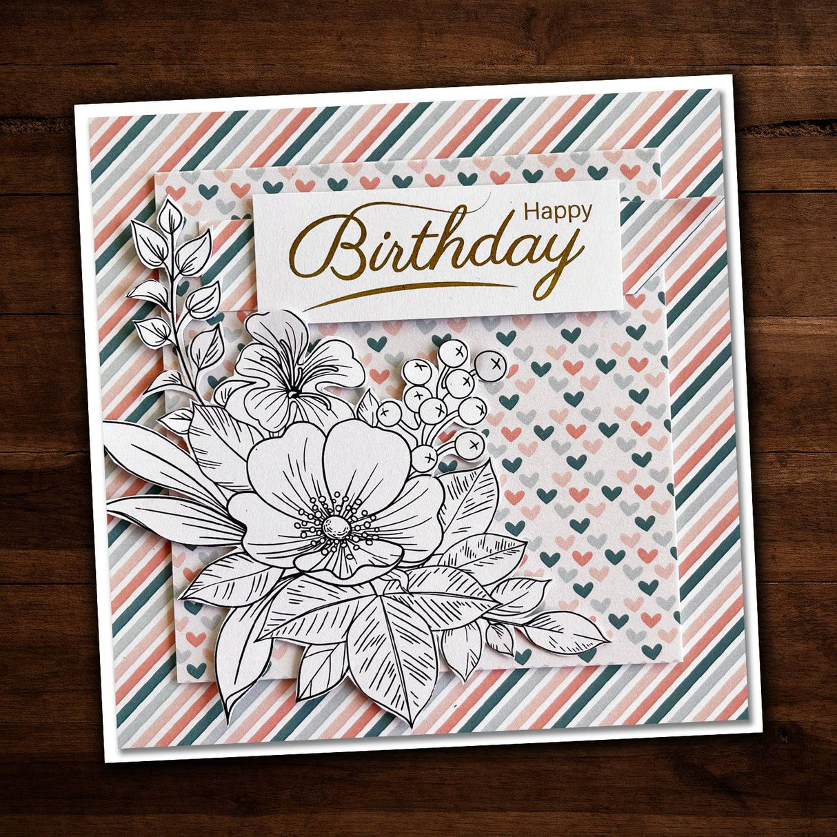 Darling Dahlias F 12x12 Paper (6pc Bulk Pack) 25372 - Paper Rose Studio