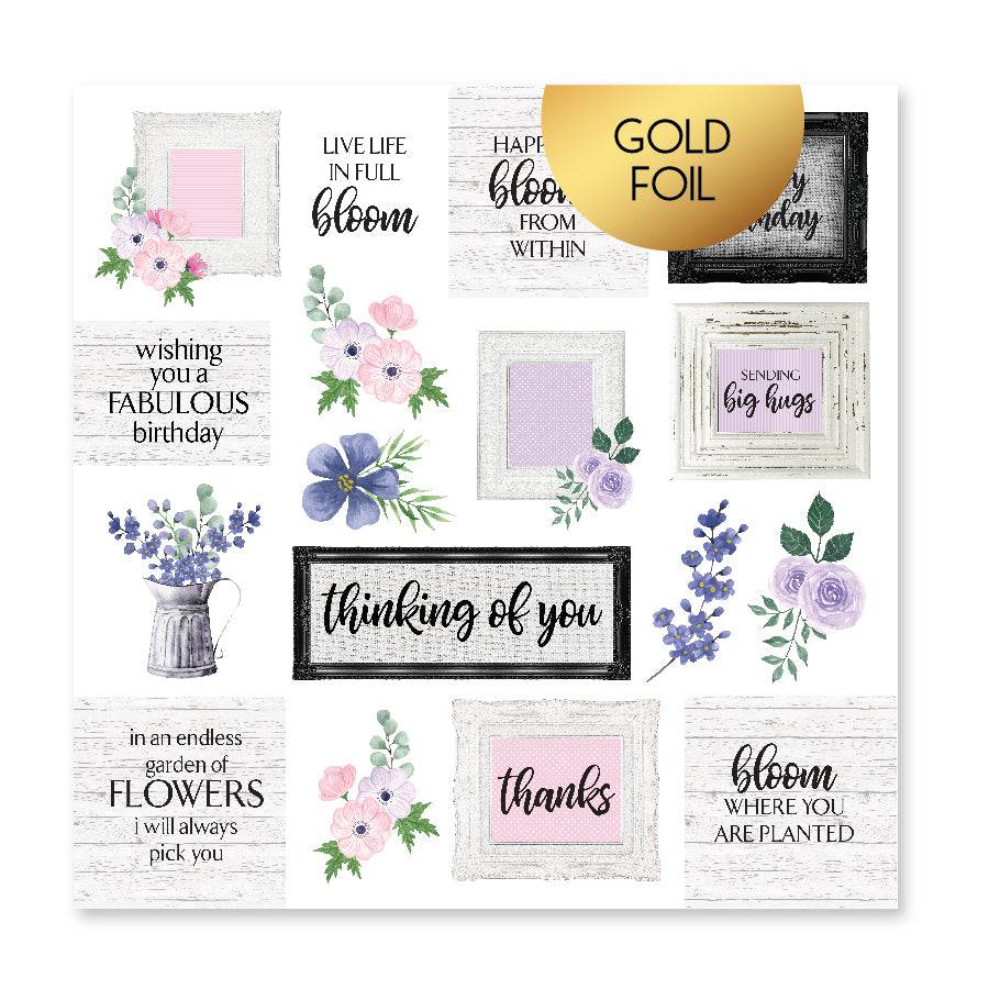 Dear Emma F 12x12 Paper (6pc Bulk Pack) 25396 - Foil - Paper Rose Studio