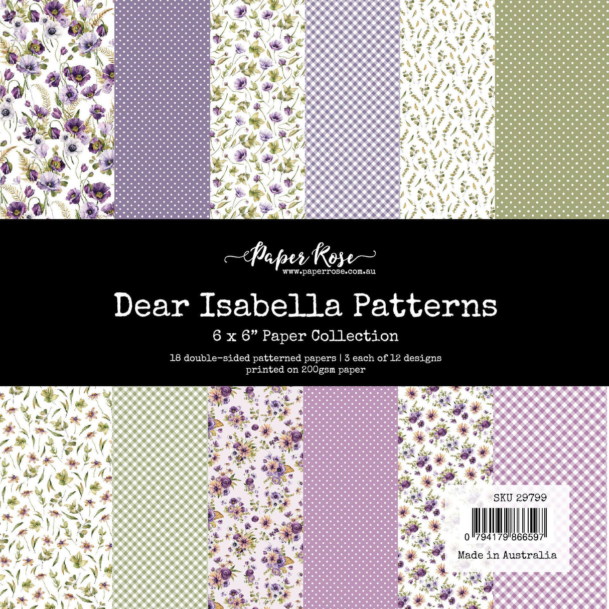 Dear Isabella Patterns 6x6 Paper Collection 29799 - Paper Rose Studio