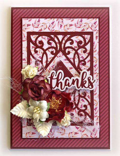 Diamond Vine Background Metal Cutting Die 17829 - Paper Rose Studio