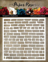 Distressed Brick 6x6" Stencil 18879 - Paper Rose Studio