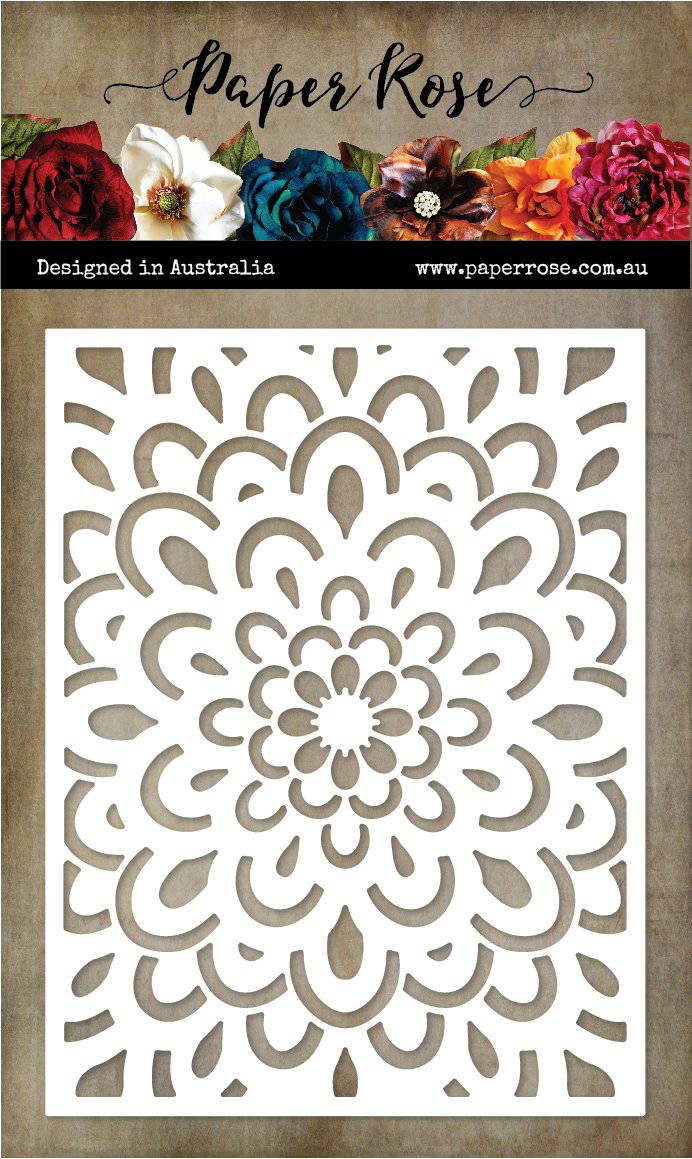 Doodle Flower Coverplate 2 Metal Cutting Die 20556 - Paper Rose Studio