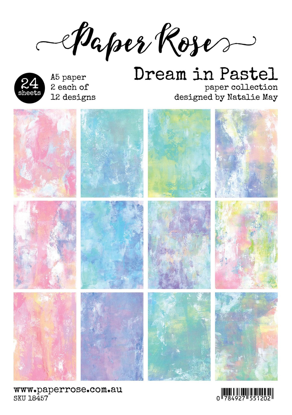 Dream in Pastel A5 24pc Paper Pack 18457 - Paper Rose Studio