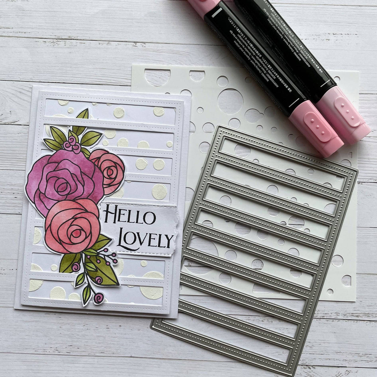 Ella's Garden Rose Bouquet 4x6" Clear Stamp Set 17967 - Paper Rose Studio