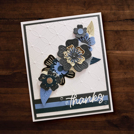 Etched Blooms 1 Metal Cutting Die 28930 - Paper Rose Studio