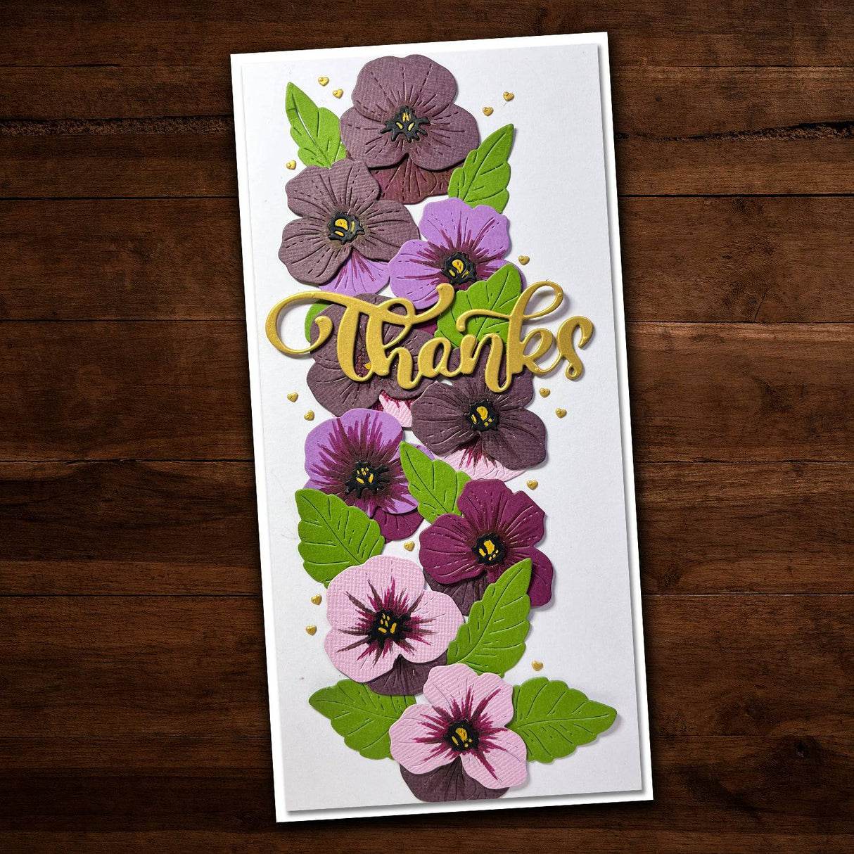 Etched Pansy 1 Metal Cutting Die 25666 - Paper Rose Studio