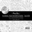 Floral Backgrounds - Silver Foil 6x6 Paper Collection 29290 - Paper Rose Studio