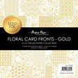 Floral Card Fronts - Gold Foil 6x6 Paper Collection 29266 - Paper Rose Studio