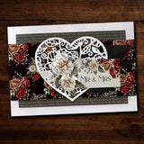 Floral Heart Metal Cutting Die 21351 - Paper Rose Studio