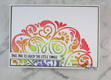 Flourish Circle 2 6x6" Stencil 19304 - Paper Rose Studio