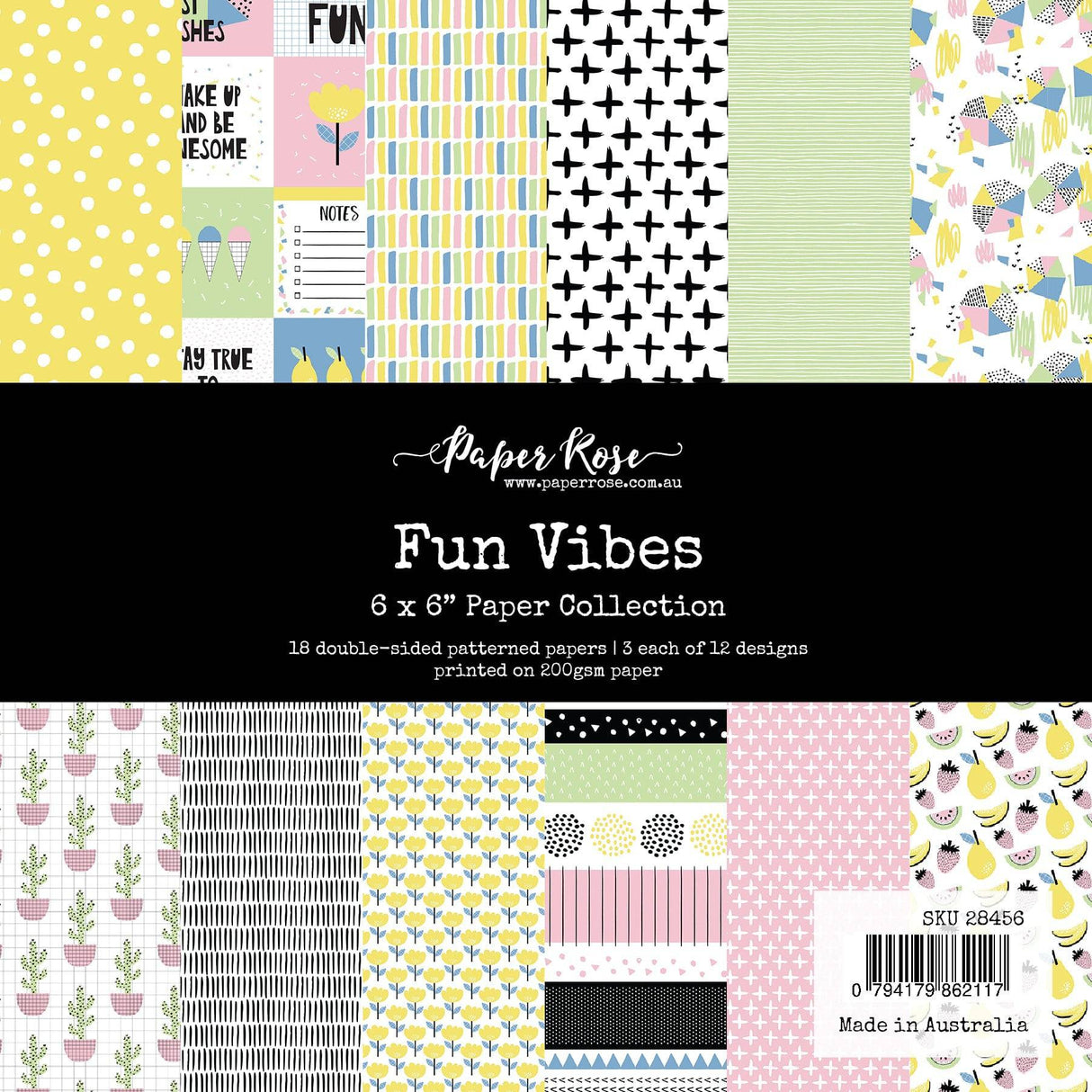 Fun Vibes 6x6 Paper Collection 28456 - Paper Rose Studio