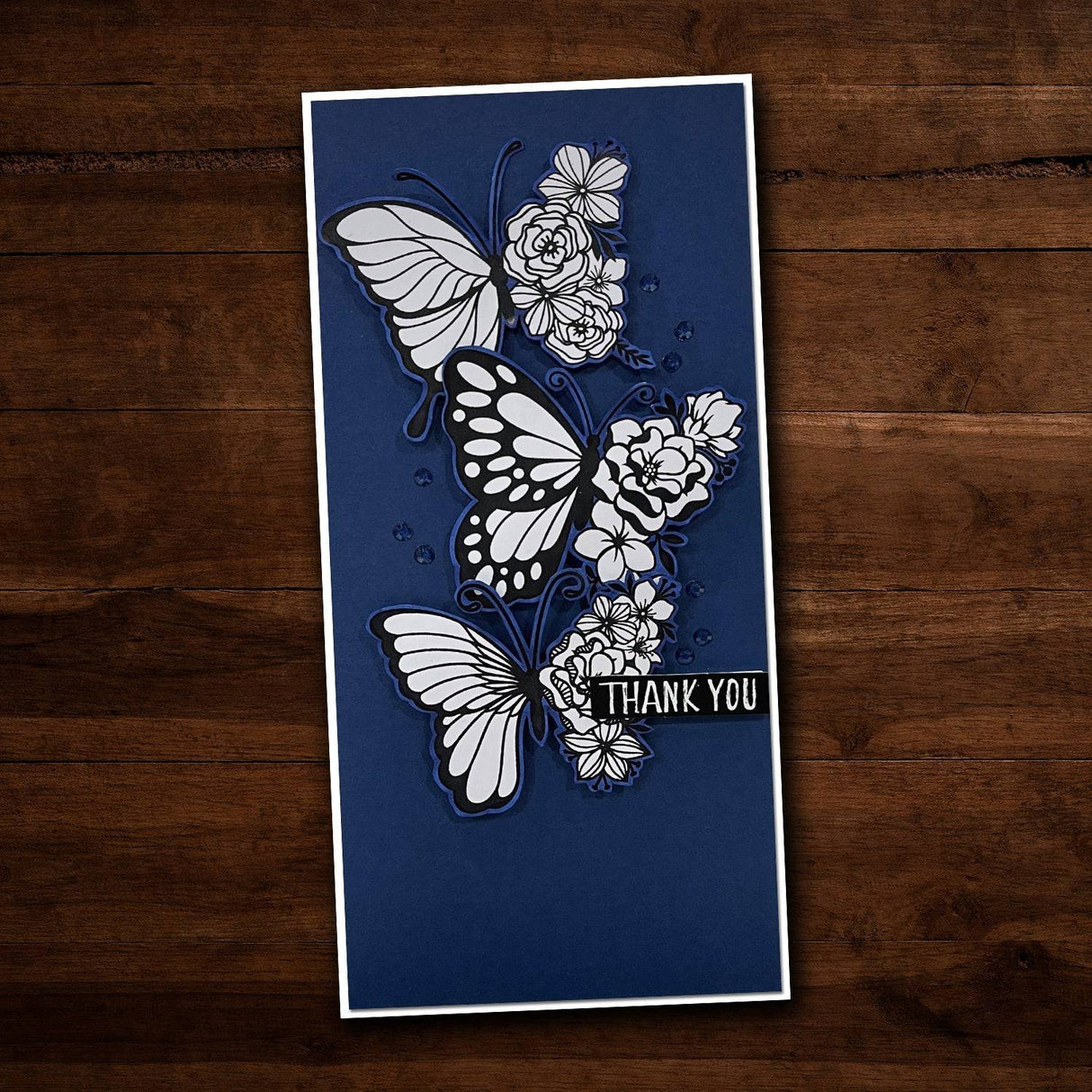 Georgia Floral Butterfly Stamp Set 24649 - Paper Rose Studio