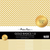 Gold Basics 1.0 12x12 Paper Collection 25348 - Foil - Paper Rose Studio