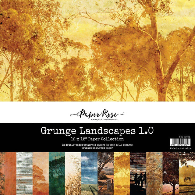 Grunge Landscapes 1.0 12x12 Paper Collection 23551 - Paper Rose Studio