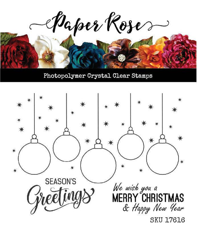 Hanging Ornaments 3x4" Clear Stamp Set 17616 - Paper Rose Studio