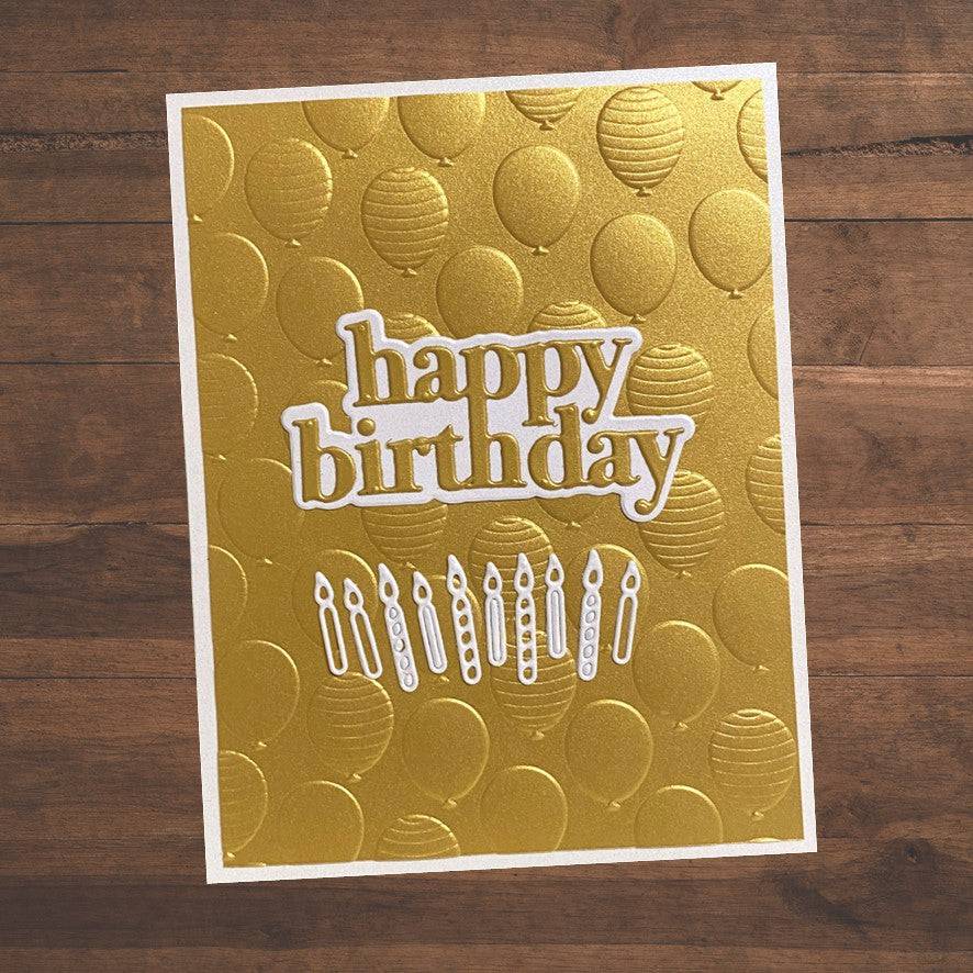 Happy Birthday Chunky Layered Metal Cutting Die 19547 - Paper Rose Studio