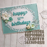 Happy Birthday Chunky Script Metal Cutting Die 19589 - Paper Rose Studio