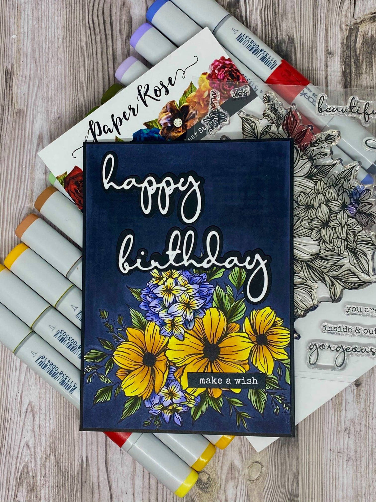 Happy Birthday Fine Script Layered Metal Cutting Die 20904 - Paper Rose Studio