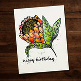 Happy Birthday Thanks Inky Clear Stamp 28240 - Paper Rose Studio