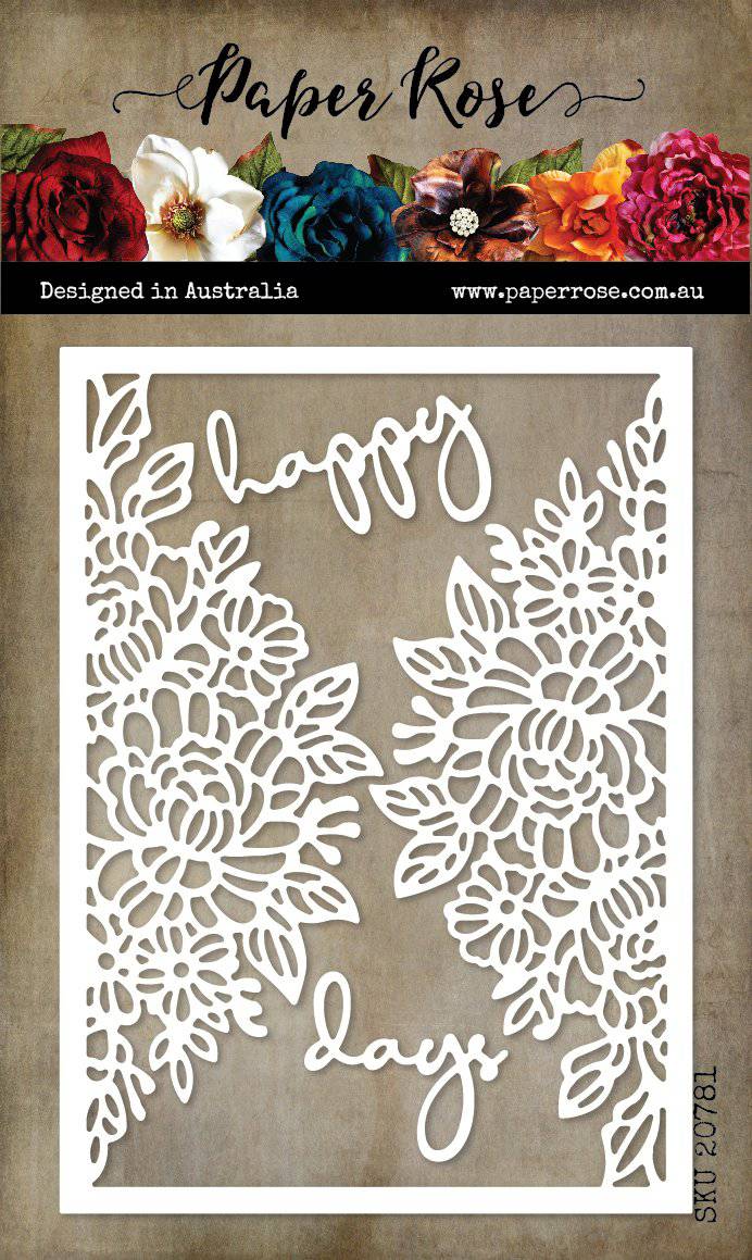 Happy Days Coverplate Metal Cutting Die 20781 - Paper Rose Studio