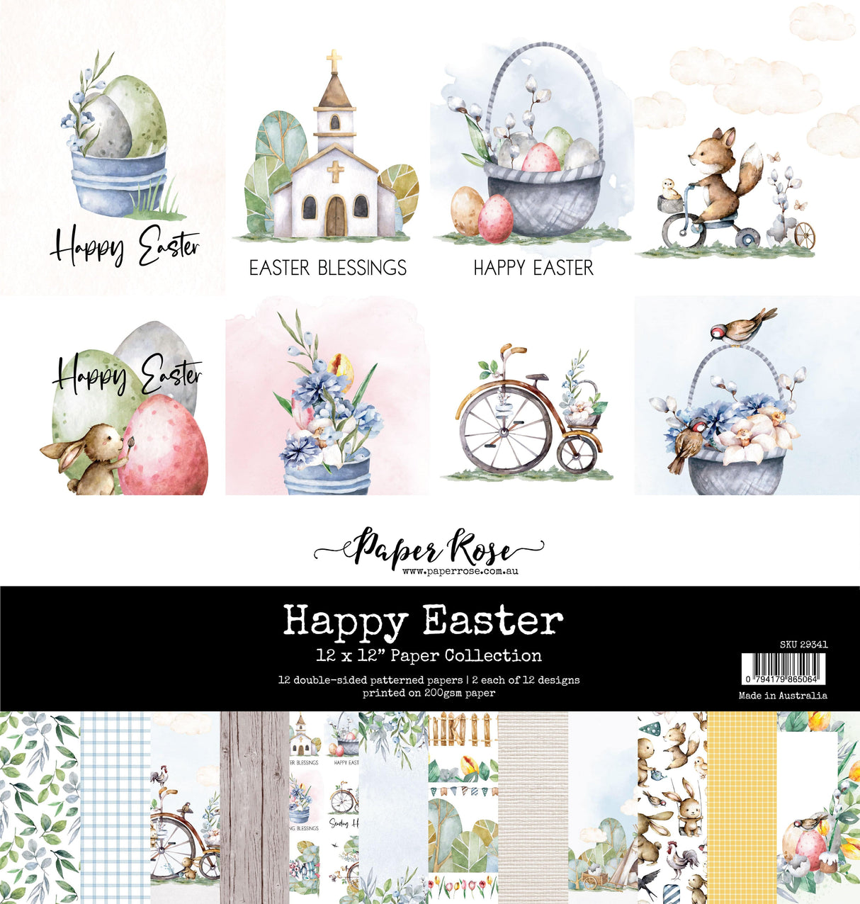 Happy Easter 12x12 Paper Collection 29341 - Paper Rose Studio