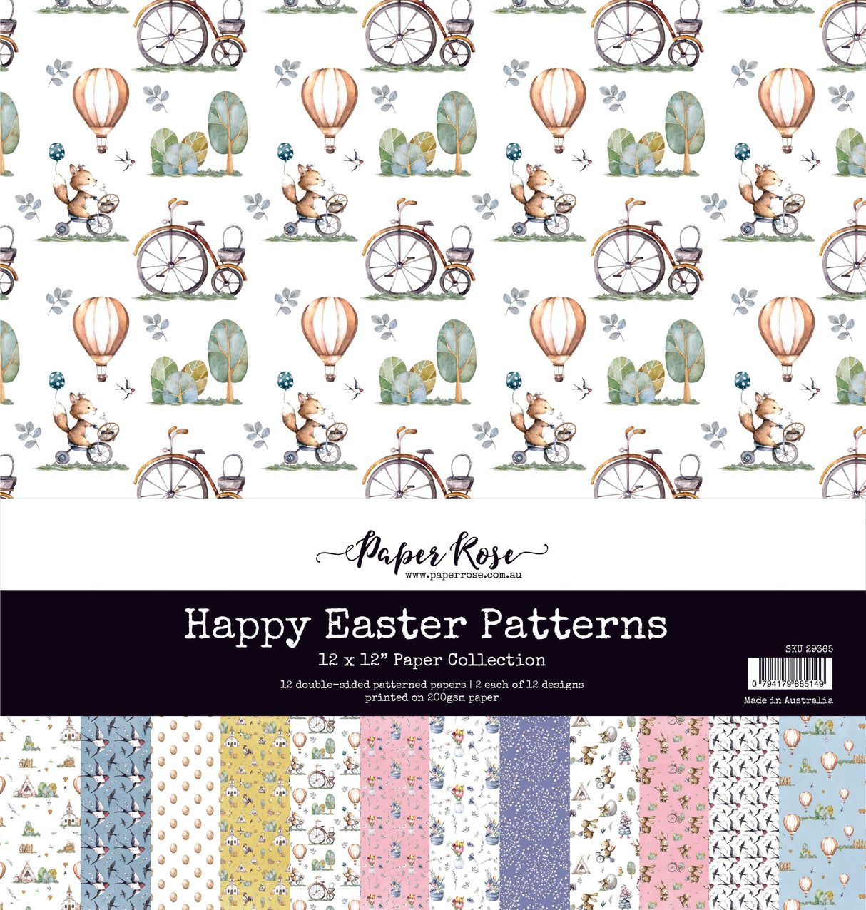 Happy Easter 12x12 Paper Collection & Metal Die Bundle 29365 21303 21291