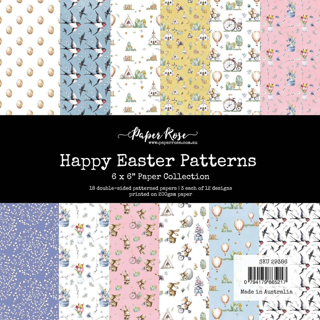 Happy Easter Patterns 6x6 Paper Collection 29386 - Paper Rose Studio