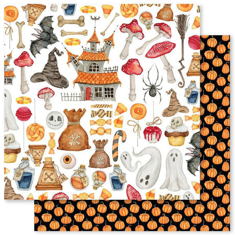 Happy Halloween A 12x12 Paper (12pc Bulk Pack) 27871 - Paper Rose Studio