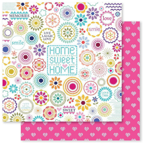 Happy Stitches A 12x12 Paper (12pc Bulk Pack) 27046 - Paper Rose Studio