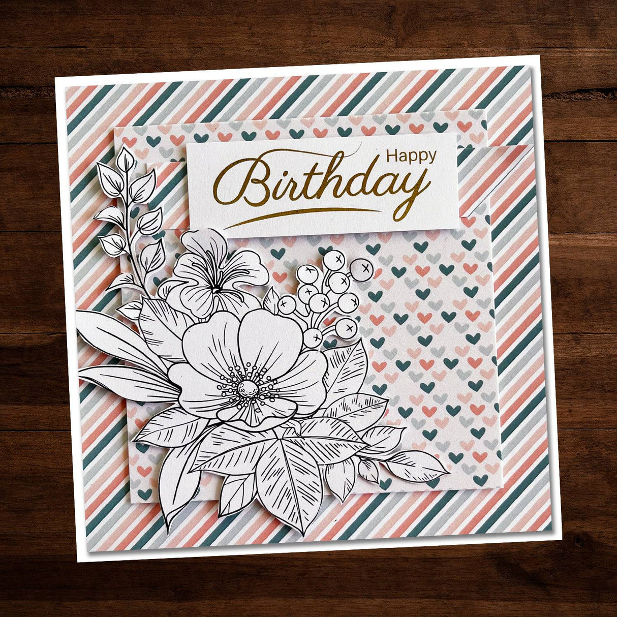 Hayley's Bouquet Stamp Set 25240 - Paper Rose Studio