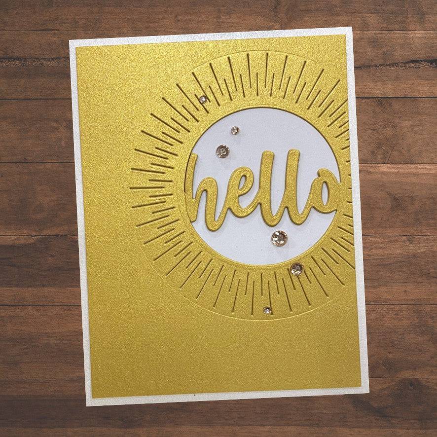 Hello Circle Word Metal Cutting Die 21324 - Paper Rose Studio