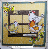 Hey Chick 4 x 4" Clear Stamp Set 17988 - Paper Rose Studio