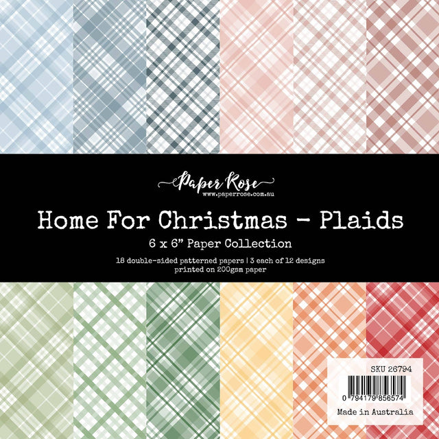 Home for Christmas Plaids 6x6 Paper Collection 26794 - Paper Rose Studio