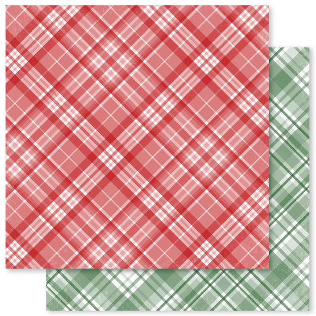 Home for Christmas Plaids F 12x12 Paper (12pc Bulk Pack) 26791 - Paper Rose Studio