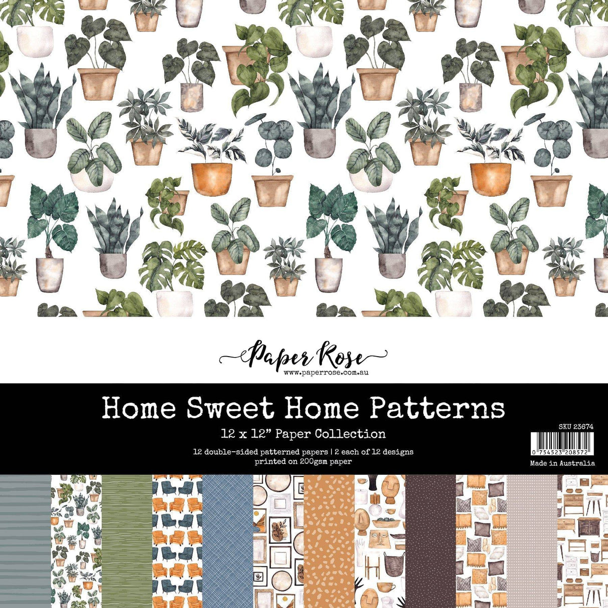 Home Sweet Home Patterns 12x12 Paper Collection 23674 - Paper Rose Studio