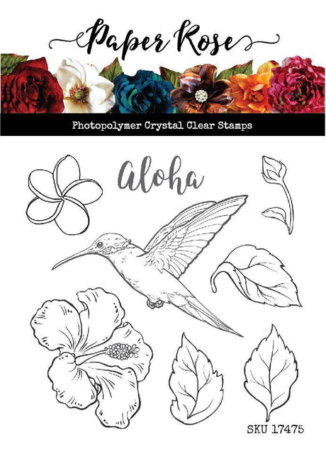 Hummingbird Garden Clear Stamp Set 17475 - Paper Rose Studio