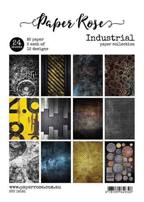 Industrial A5 24pc Paper Pack 19181 - Paper Rose Studio