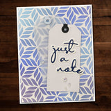 Just a Note Fine Script Layered Metal Cutting Die 20916 - Paper Rose Studio