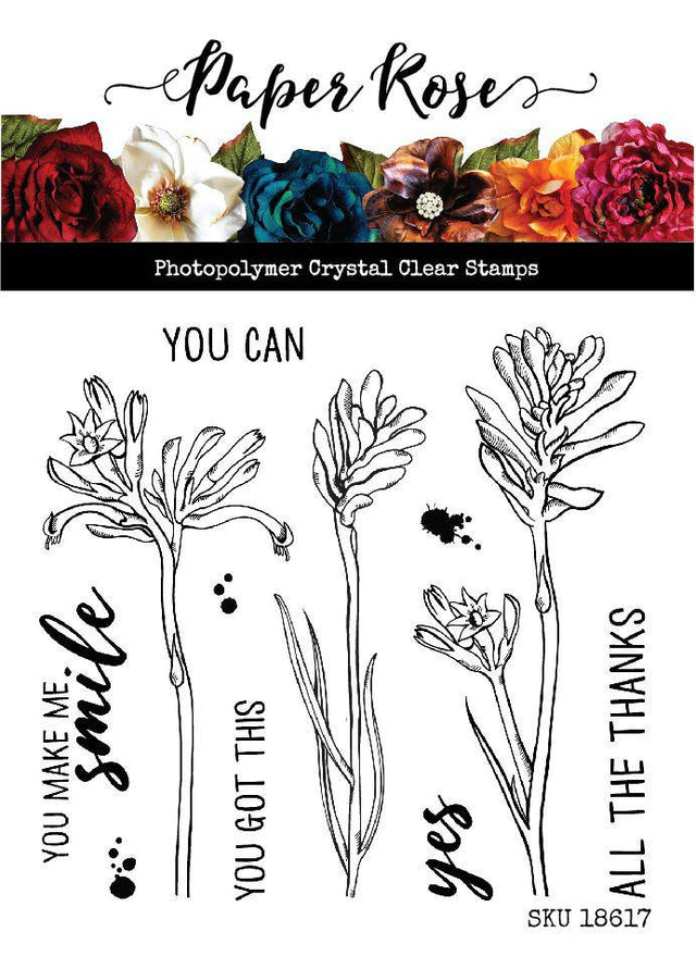 Kangaroo Paw 4x4" Clear Stamp Set 18617 - Paper Rose Studio