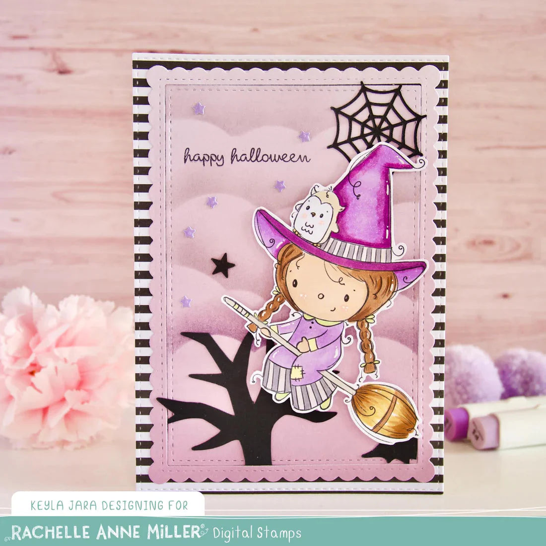 Cute Witch Clear Stamp 31338 - Paper Rose Studio