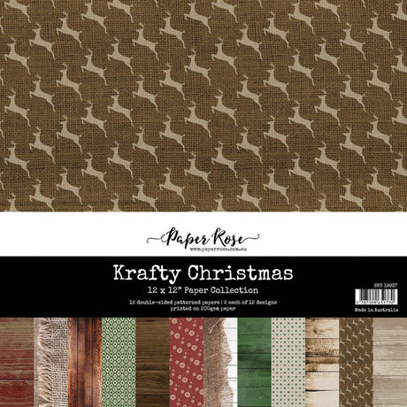 Krafty Christmas 12x12 Paper Collection 19937 - Paper Rose Studio