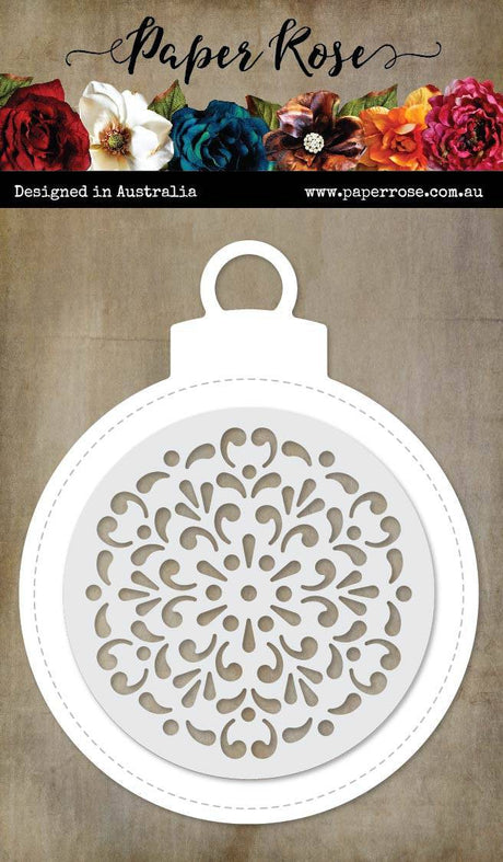 Large Decorative Bauble Metal Cutting Die 21486 - Paper Rose Studio