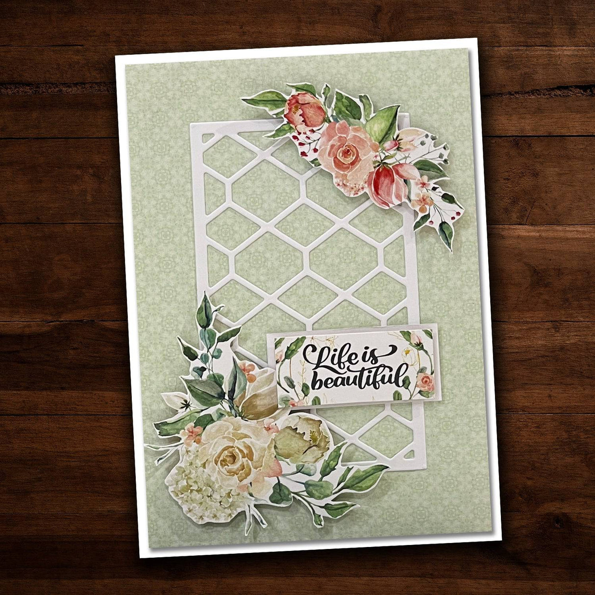 Lattice Rectangle Metal Cutting Die 24673 - Paper Rose Studio