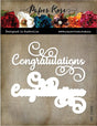 Layered Congratulations Metal Cutting Die 17646 - Paper Rose Studio